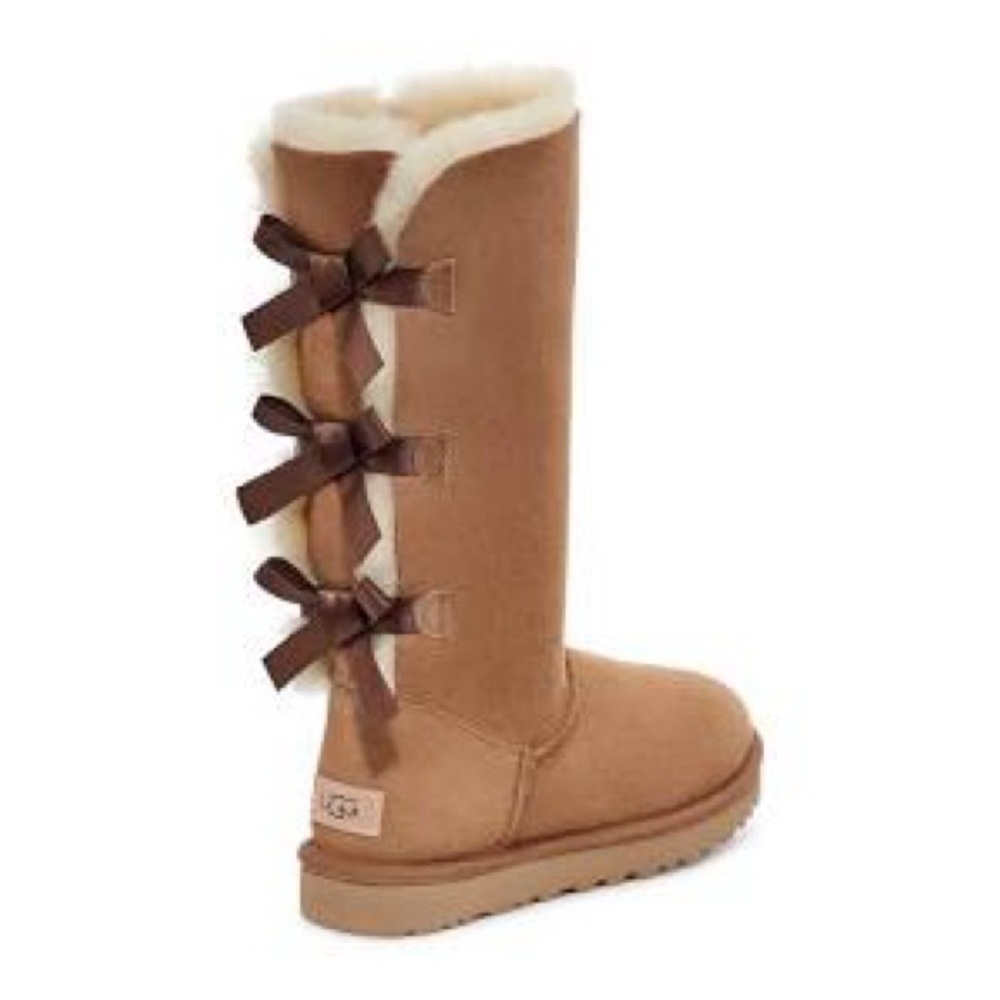 UGG Bailey Bow Tall Boots in Chestnut